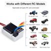 Radiolink Cool 9030 ESC 90A Brushed (2-4S) Waterproof Built-in BEC 5A Selectable 5.5V/7.5V for 1/10 RC Truck Crawlers Tanks Cars Bait Boats (XT60 Plug) view 3