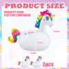 Hiboom 2 Pcs Giant Inflatable Hopping Toys 51 Inch Bouncer Animal Toys Ride on Animal Bouncy on Hopping for Birthday Party Gifts Supplies (Unicorn) view 2