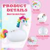Hiboom 2 Pcs Giant Inflatable Hopping Toys 51 Inch Bouncer Animal Toys Ride on Animal Bouncy on Hopping for Birthday Party Gifts Supplies (Unicorn) view 3