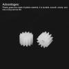 MECCANIXITY 20Pcs Plastic Gears 12 Teeth Plastic Shaft Gears Model 122AA Reduction Gear for RC Car Model DIY Robot,White Module 0.5 view 4