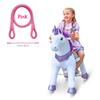 PonyCycle Ride on Unicorn Toys E413 with Pink Rein Size 4 for Age 4-8 view 1