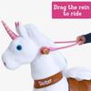 PonyCycle Ride on Unicorn Toys E413 with Pink Rein Size 4 for Age 4-8 view 4