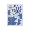MOOKEENONE 1:32 American XF5U-1 Flying Pancake Fighter Military Fighter Aircraft Paper Model Simulation Collection Display (Unassembled Kit) view 3