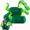 Hiboom 2 Set Inflatable Bouncy Dinosaur Toys with Slip Cover Bounce Animal Dinosaur Hopper Toy Ride On Indoor Outdoor Toys Large Bouncy Toy for Birthday Party Gifts Supplies Up to 250 Pounds view 1