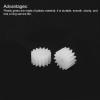 MECCANIXITY 20Pcs Plastic Gears 15 Teeth Plastic Shaft Gears Model 152AA Reduction Gear for RC Car Model DIY Robot,White Module 0.5 view 4