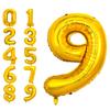 PIGETALE 40 Inch Gold Large Numbers Balloons 0-9, Giant Number 9 Digit Helium Balloons Foil Mylar Big Number Balloons for 19 29 39 89 Birthday Party Engagement Wedding Anniversary Supplies Decoration view 1