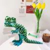 Easter Eggs Filled with Dinosaur Toys, 3D Printed Animals Mystery Crystal Dragon Egg with Articulated Tyrannosaurus Rex, Easter Basket Stuffers Fidget Toy for Adults Kids, Home Office DecorBlueGreen view 4