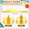Nezyo 360 Pcs Paper Crowns Bulk King and Princess Crown Hats for Boys Girls Adults Birthday Celebration Supplies Baby Shower Photo Props(Gold) view 2