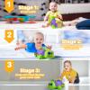 INNOSKY Baby Toys 6-12 Months, Musical Turtle Crawling Tummy Time Development Light up Infant Toys 12-18 Months, Bilingual Educational Boy Girl Gifts Toy for 3-6 4 5 7 8 9-12 Month view 2