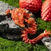 HEFANDAISHU Easter Egg Dragon Egg 12In Dragon Toy 3D Printed Dragon Fidget Toys 3D Printed Dragon Egg with Articulated Dragon Inside Fidget Toys for Autism/ADHD (Red Mix Gold) view 3