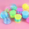 8 Pack Glow Coil Spring Toy, Mini Springs Rainbow Magic Fidget Toys for Kids Boys Girls, Glow in the Dark Party Favors, Projection Star Night Light toy Carnival Prize, Pinata Fillers for Toddlers view 3
