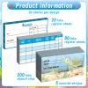 Trandraft 300 Sheets Fake Checkbook Kids Learning 6 x 3 in with 80 Pretend Deposit Slip and 20 Check Register Pretend Play, Home School Teaching Supplies, Ocean Themed view 3