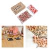EHJRE Russian Lotto Wood Barrels Russian Lotto Chessboard Game Bingo Cards Chips Russian Lotto Game Bingo Game Set for Adults view 2