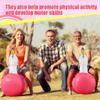 Hiboom Large Inflatable Bouncy Hopper with Slip Cover Unicorn Bouncer Ride On Indoor Outdoor Toys Inflatable Bounce Animal Hopper Unicorn Toys for Birthday Party Gifts Up to 250 Pounds view 2