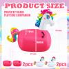 Hiboom Large Inflatable Bouncy Hopper with Slip Cover Unicorn Bouncer Ride On Indoor Outdoor Toys Inflatable Bounce Animal Hopper Unicorn Toys for Birthday Party Gifts Up to 250 Pounds view 3