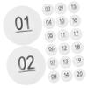 COLLBATH 50pcs Raffle Balls Bingo White Balls Non-fading Numbers for Celebrations Events Party Games view 1