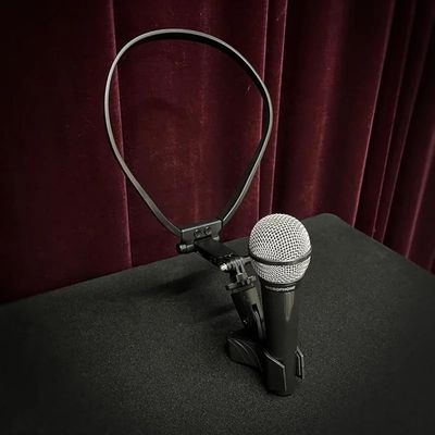 SUMAG Professional Neck Microphone Holder Magic Tricks Adjustable for Professional Magicians Accessories Stage Illusions Gimmicks Props