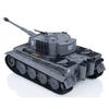 wheelfun Taigen 1/24 RC Battle Tank Tiger I RC Infrared Combat Military Tanks End-Term Chassis Recoil LED Flash Gray view 3