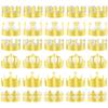 ANPUNAT 30 PCS Golden Paper Crown Gold Crowns Hats Party King Crowns for Birthday Party Baby Shower beauty pageant Photo Props view 1