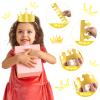 ANPUNAT 30 PCS Golden Paper Crown Gold Crowns Hats Party King Crowns for Birthday Party Baby Shower beauty pageant Photo Props view 4