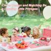 Viwulute Afternoon Tea Toys Set Pretend Play Food Toys for Toddler Girls, Party Tea Playset Toy Gifts for 3 4 5 6 Year Old Girl Boy Kids Toddlers view 2