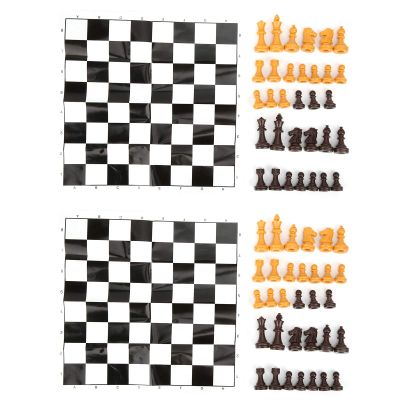2 Set Chess Set, Portable Chess Set, Travel Chess Set, Chess Game Chess Pieces Set, Tournament Chess Set, Portable Adult Playing Chess Game Toy, for Begginers
