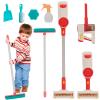 Vacuum Cleaner Toy for Toddler with Real Suction Function, Realistic Role-Play Cordless Vacuum Toy with Music, Kids Interactive Toy Cleaning Tool Set for Boys Girls view 1