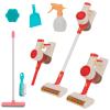 Vacuum Cleaner Toy for Toddler with Real Suction Function, Realistic Role-Play Cordless Vacuum Toy with Music, Kids Interactive Toy Cleaning Tool Set for Boys Girls view 2
