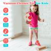 Vacuum Cleaner Toy for Toddler with Real Suction Function, Realistic Role-Play Cordless Vacuum Toy with Music, Kids Interactive Toy Cleaning Tool Set for Boys Girls view 3