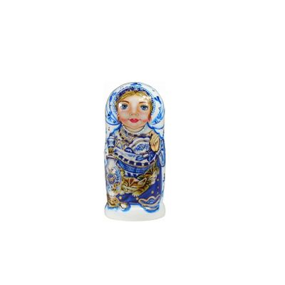 RUTAVM Russian Dolls Russian Nesting Dolls Wooden 7-Piece Set Double-Sided Painted Matryoshka Dolls Children's Toy Wedding Birthday Gift Nesting Dolls