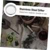 balacoo 2pcs Stainless Steel Soil Sifters Round Soil Sieves for Garden Use Lightweight Sifting Tool for Removing Stones and Debris for Planting and Landscaping view 4