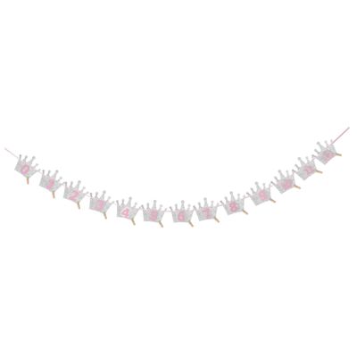 KOMBIUDA Happy Birthday Party Latte Art Banner 3m Long Decorations 12 Clips for Photo Display