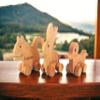 Personalized Wooden Toy Animals Squirrel Duck Rabbit, Customized Animal Push Toy Car Baby Shower Gift, Montessori Wood Animal Sensory Toys Gift for Toddlers, Nursery Decor, Wooden Cars For Toddlers view 2
