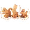 Personalized Wooden Toy Animals Squirrel Duck Rabbit, Customized Animal Push Toy Car Baby Shower Gift, Montessori Wood Animal Sensory Toys Gift for Toddlers, Nursery Decor, Wooden Cars For Toddlers view 4