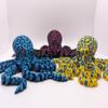3D Printed Spotted Octopus - Articulated Multicolor Fidget Toy, Large (Pink/Blue/Purple) view 4