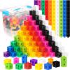 Jenaai 300 Pcs Linking Cubes with Storage Box, Colorful 2cm Math Counting Blocks, Stem Classroom Manipulatives, Back to School Gifts for Preschool Homeschool Teacher Kids(Blue) view 1