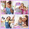 VATOS Kids Smart Phone Toy for Girls Boys 3 4 5 6 7 8 9 Years Old, 4" Large Touchscreen Mermaid Style Kids Cell Phone with Dual Camera, Music Player, Puzzle Game, 8GB Memory Learning Toy Birthday Gift view 3