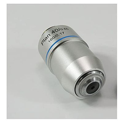 4X 10X 20X 40X 60X 100X Plan Achromatic Microscope Objective Biological Microscope Accessories Parts (Size : 1PC Plan 40X)