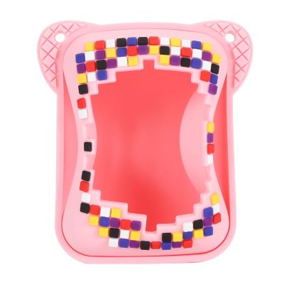 Depisuta Silicone Case for Bitzee Interactive Toy Digital Pet, Silicone Cover Case with Lanyard, Professional Silicone Skin Protective Cover for Bitzee Virtual Electronic Pets Accessories, Roseate