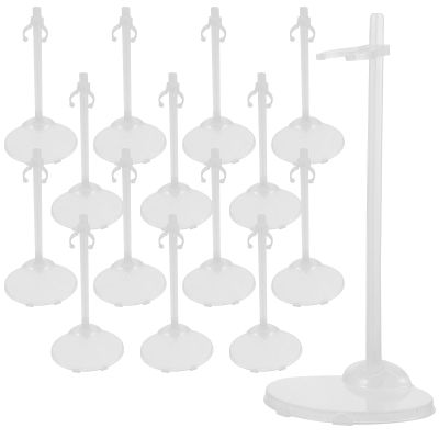 15Pcs Transparent Doll Stands: Displaying Dolls Lightweight Support Racks for Action Figures and Miniatures