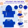 6 PCS Stuffed Bear Clothes Tee Shirt Sublimation Plush Bear Shirts Classic Stuffed Animal Bear T Shirts Hoodie 14-18 Inches Stuffed Bear Dolls view 2