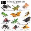 34 pcs Plastic Insects Lifelike Assorted Figures Realistic Insect Animal Model, Perfect Model for Recognizing Nature (34 Pcs Bugs) view 3