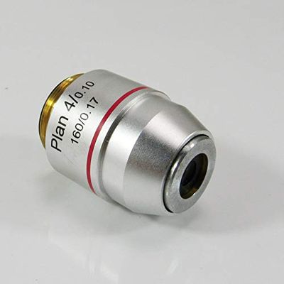 4X 10X 20X 40X 60X 100X Plan Achromatic Microscope Objective Biological Microscope Accessories Parts (Size : 1PC Plan 4X)