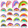100 Packs Bulk Rainbow Push Fidget Bubble Mini Pop for Adult Kids,Birthday Party Favors Supplies Classroom Students Bubble Prize view 1