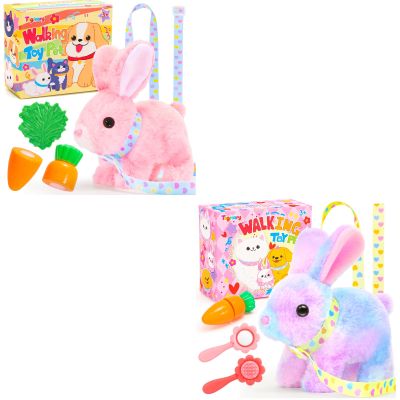 Tagitary Plush Toys Hopping Easter Bunny Stuffed Toys with Sounds