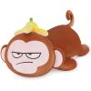 Achwishap Banana Monkey Plush Pillow,Monkey Stuffed Animal Plush Toy,Cute Plushies Banana Monkeys Kawaii Pillow,Lovely Monkeys Hugging Pillow Gifts for Kids Adults Birthday(20Brown) view 1