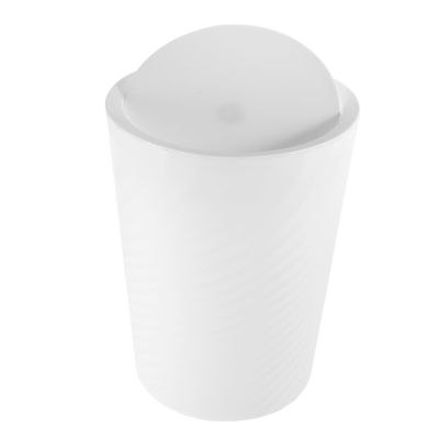 FONDOTIN Small Trash Can with Lid Bathroom Office Wastebasket Garbage Bin Compact Design for Easy Recycling Versatile Trash Holder for Home Use