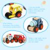 DIPALENT 6Pcs Wooden Cars for Toddlers 1-3,Car Toys,Push and Go Vehicle,Kid Vehicle Toys,Hand Push Car Toys for 1+ Year Old,Montessori view 3