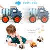 DIPALENT 6Pcs Wooden Cars for Toddlers 1-3,Car Toys,Push and Go Vehicle,Kid Vehicle Toys,Hand Push Car Toys for 1+ Year Old,Montessori view 4