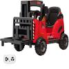 12V Kids Ride on Forklift Car, Toddles Electric Construction Car with Remote Control, Lifting Fork and Pallet, Low-Power Alarm, Music, USB and MP3 Player for Boys Girls, Red view 1